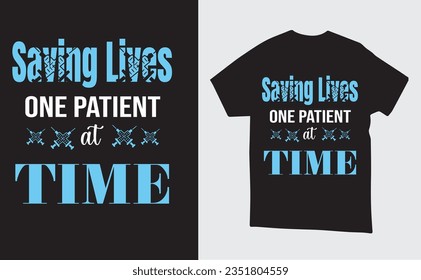 Vector Nurse illustration t-shirt or poster Design 