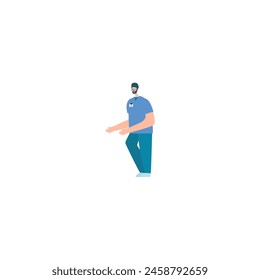 vector nurse pose for national nurses day medical