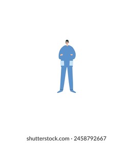 vector nurse pose for national nurses day medical
