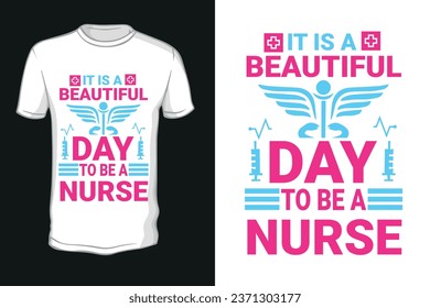 Vector nurse t shirt design template,Happy Nurses Day .T-Shirt Design. Nurse T-shirt. Nurse Template.