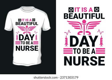 Vector nurse t shirt design template,Happy Nurses Day .T-Shirt Design. Nurse T-shirt. Nurse Template.