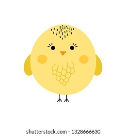 Vector nursery animal. Nursery chicken. Friendship day, easter, birthday, children's or teenager party