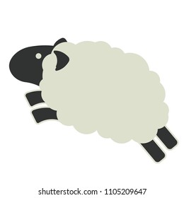 Vector nursery cute wild mammal animal sheep