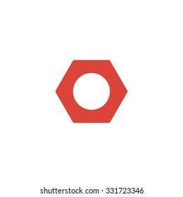 Vector nut Flat design style eps 10
