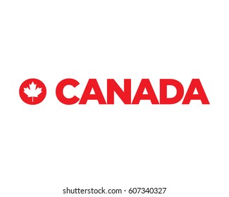 Vector O Canada graphic. Maple leaf incorporated the letter O. Canadian National Anthem.