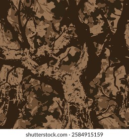 vector oak camouflage pattern, mossy oak camouflage