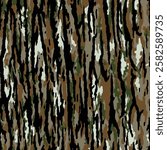 vector  oak camouflage pattern, tree bark camo