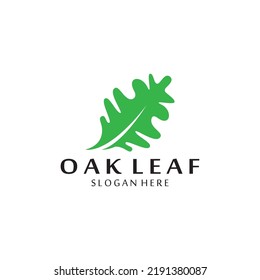 vector oak leaf logo design