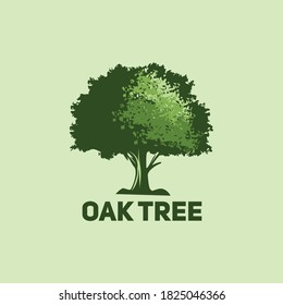 Vector of oak tree logo design eps format, suitable for your design needs, logo, illustration, animation, etc.