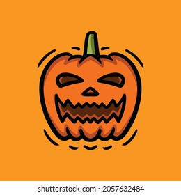vector object about a Jack O Lantern that can be used and added for any purpose you want especially very suitable for Halloween.
