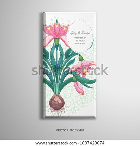 Similar – Image, Stock Photo Closed snowdrop in front of a blurred background