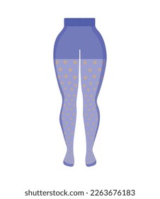 Vector object Colorful nylon tights.