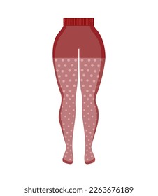Vector object Colorful nylon tights.