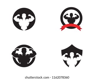 Vector object and Icons for Sport Label, Gym Badge, Fitness Logo Design