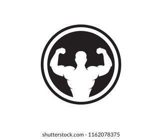 Vector object and Icons for Sport Label, Gym Badge, Fitness Logo Design