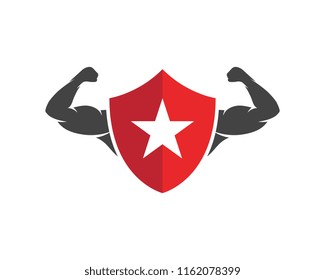 Vector object and Icons for Sport Label, Gym Badge, Fitness Logo Design