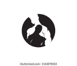 Vector object and Icons for Sport Label, Gym Badge, Fitness Logo Design