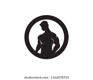 Vector object and Icons for Sport Label, Gym Badge, Fitness Logo Design