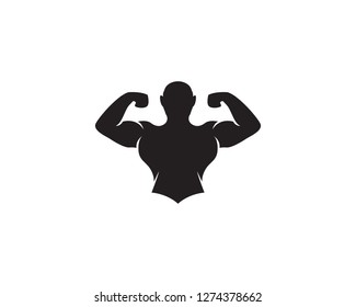 Vector object and Icons for Sport Label, Gym Badge, Fitness Logo Design - Vector
