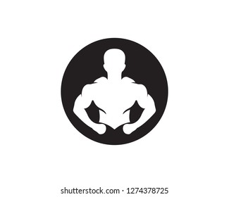 Vector object and Icons for Sport Label, Gym Badge, Fitness Logo Design - Vector