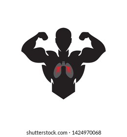 Vector object and Icons for Sport Label, Gym Badge, Fitness Logo Design 