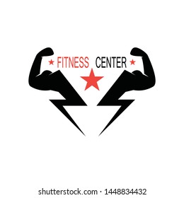 Vector object and Icons for Sport Label, Gym Badge, Fitness Logo Design