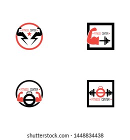 Vector object and Icons for Sport Label, Gym Badge, Fitness Logo Design