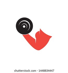 Vector object and Icons for Sport Label, Gym Badge, Fitness Logo Design