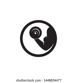 Vector object and Icons for Sport Label, Gym Badge, Fitness Logo Design