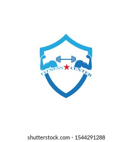 Vector object and Icons for Sport Label, Gym Badge, Fitness Logo Design