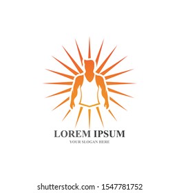 Vector object and Icons for Sport Label  Gym Badge  Fitness Logo Design