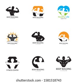  Vector object and Icons for Sport Label  Gym Badge  Fitness Logo Design