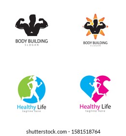  Vector object and Icons for Sport Label  Gym Badge  Fitness Logo Design
