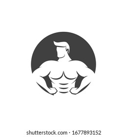 Vector object and Icons for Sport Label, Gym Badge, Fitness Logo Design