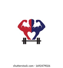 Vector object and Icons for Sport Label, Gym Badge, Fitness Logo Design