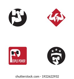 Vector object and Icons for Sport Label, Gym Badge, Fitness Logo Design