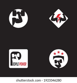 Vector object and Icons for Sport Label, Gym Badge, Fitness Logo Design