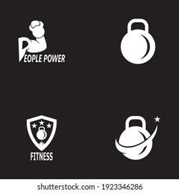 Vector object and Icons for Sport Label, Gym Badge, Fitness Logo Design