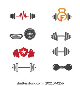Vector object and Icons for Sport Label, Gym Badge, Fitness Logo Design