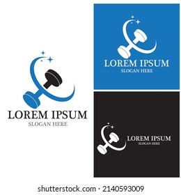 Vector object and Icons for Sport Label, Gym Badge, Fitness Logo Design