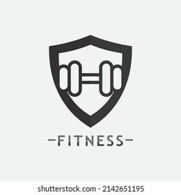 Vector object and Icons for Sport Label, Gym Badge, Fitness Logo Design