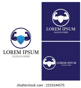 Vector object and Icons for Sport Label, Gym Badge, Fitness Logo Design