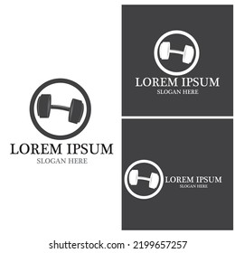 Vector Object And Icons For Sport Label, Gym Badge, Fitness Logo Design