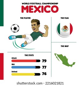 Vector object of Mexico Football team