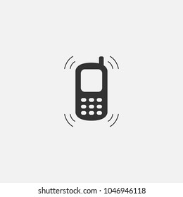 Vector object of phone web line isolated icon