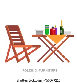 Vector object for picnic or Bbq party