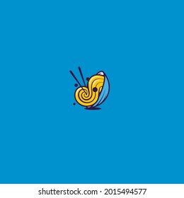 Vector object. Plate with noodles and chopsticks