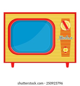 vector object retro TV