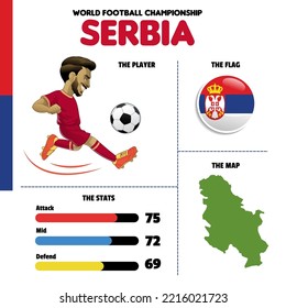 Vector Object Of Serbia Football Team