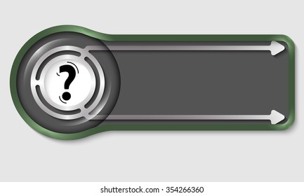 Vector object for your text and question mark